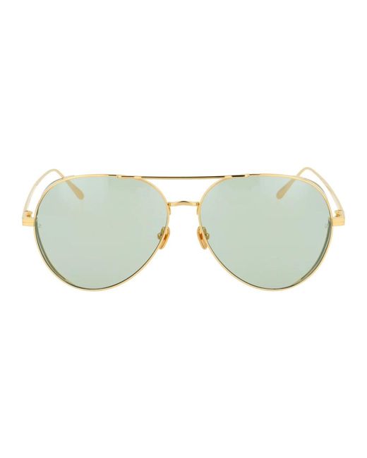 Linda Farrow Yellow Sunglasses