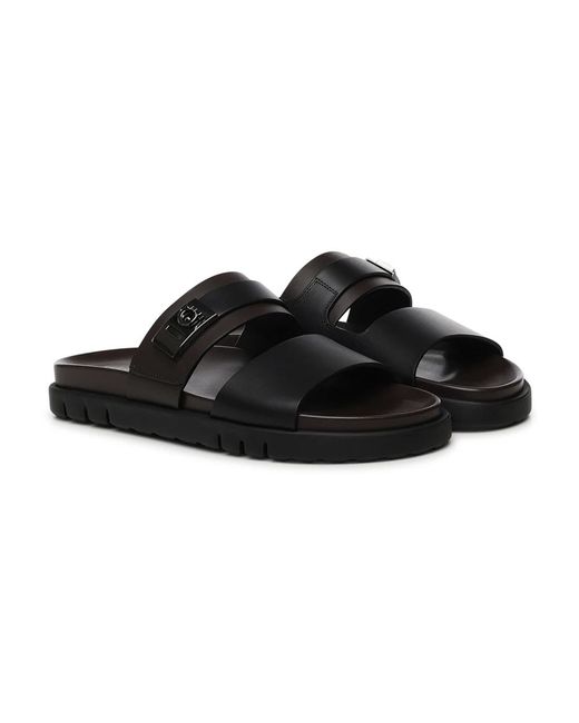 Ferragamo Sliders in Black für Herren