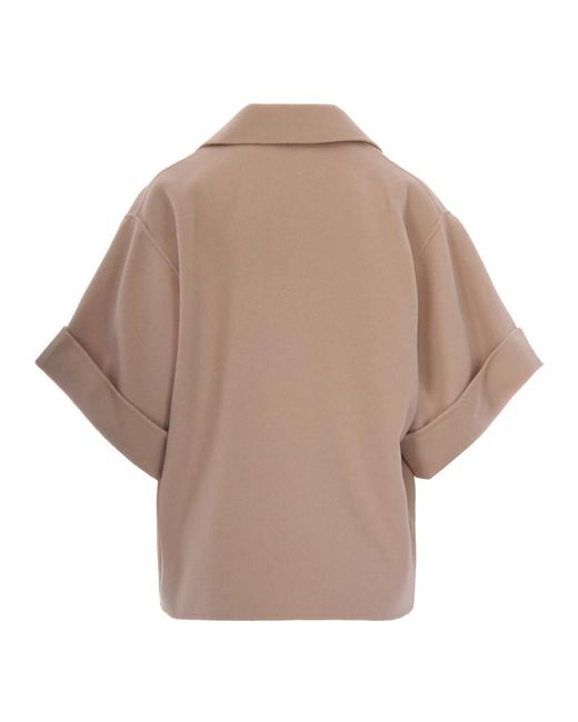 Max Mara Natural Double-Breasted Coats
