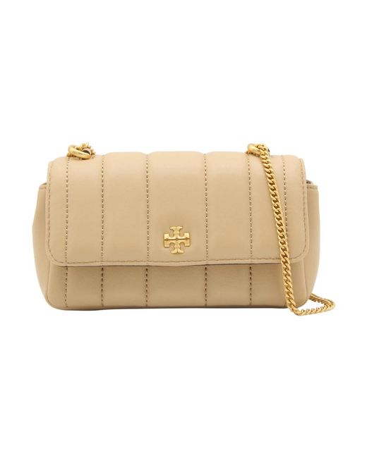 Tory Burch Natural Shoulder Bags