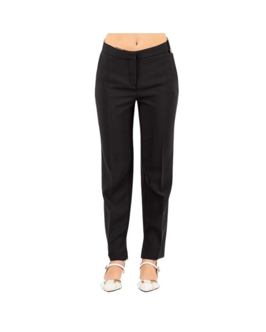 Elisabetta Franchi Black Slim-Fit Trousers