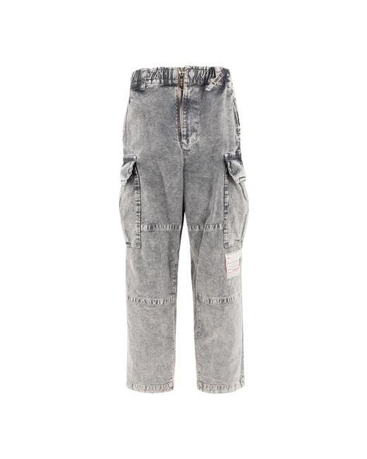 Maison Mihara Yasuhiro Gray Straight Jeans for men