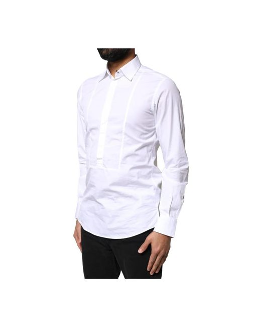 Dolce & Gabbana White Formal Shirts for men