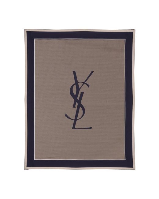 Saint Laurent Gray Cassandre Stole