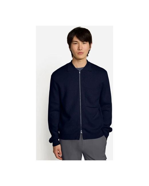 KIEFERMANN Blue Zip-Throughs for men