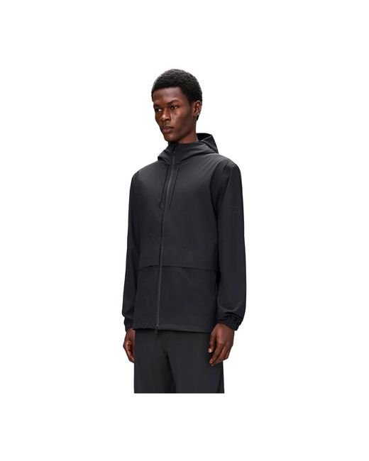 Rains Black Rain Jackets for men