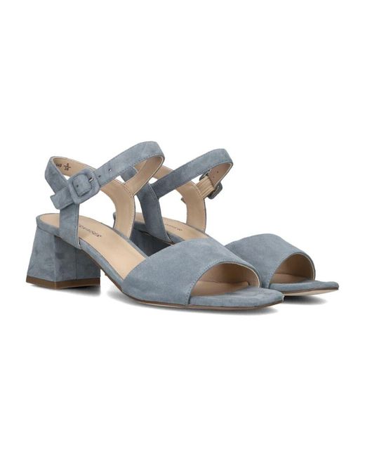 Peter Kaiser Blue Blaue Sandalen Mit Blockabsatz