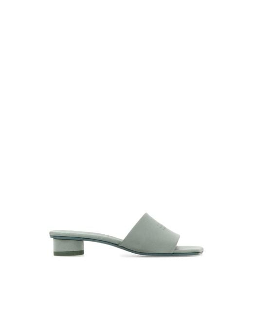 MM6 by Maison Margiela Green Heeled Mules