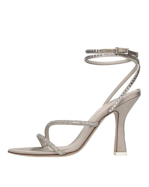 3Juin Metallic High Heel Sandals