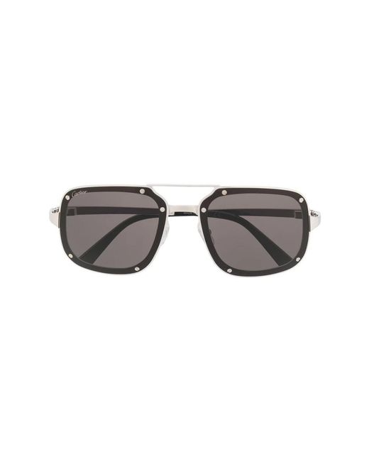 Cartier Ct0194S 001 Sonnenbrillen in Gray für Herren