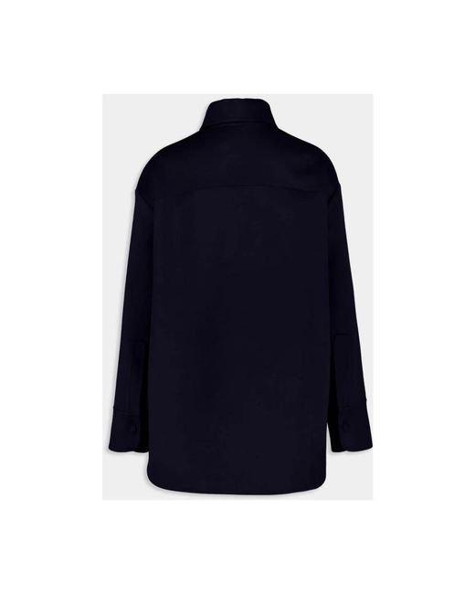 Stella McCartney Jassen ,Blauw ,Wol Wollen Overshirt in het Blue