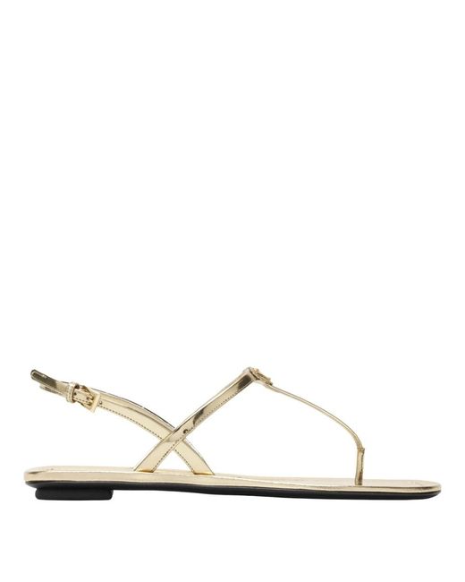 Prada Natural Flat Sandals