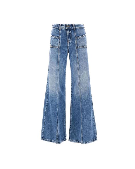 Wide jeans DIESEL de color Blue