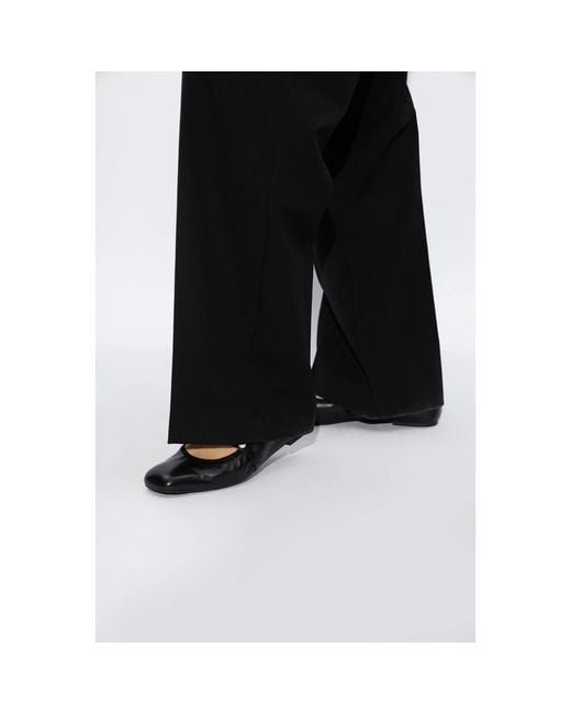 Stuart Weitzman Black Ballerina Shoes