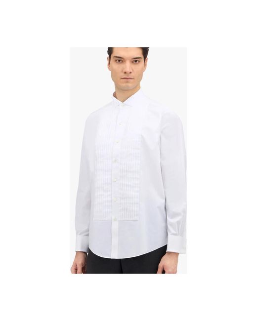Brooks Brothers Weiße regular fit supima baumwolle formelle hemd mit wing kragen in White für Herren