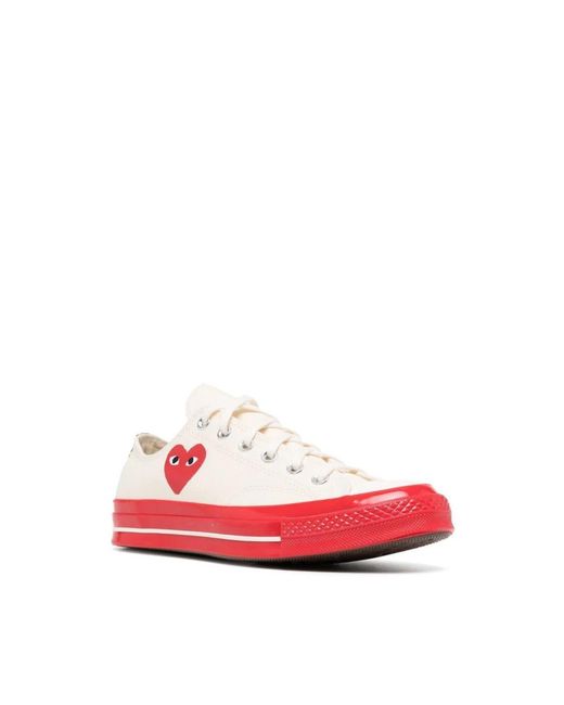 COMME DES GARÇONS PLAY Red Heart Logo Sneakers for men