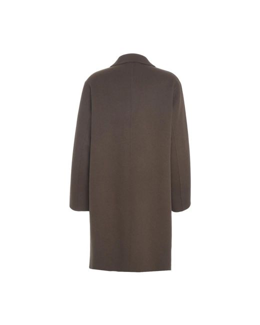 Amaranto Brown Single-Breasted Coats for men