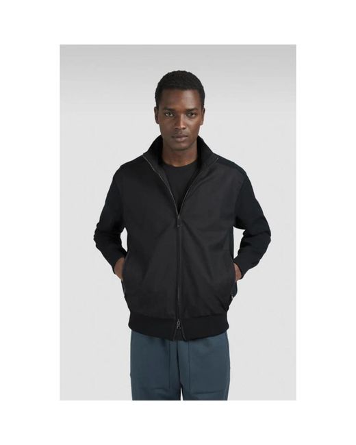 Paul & Shark Hybride Zip-Up Sweater in het Black voor heren