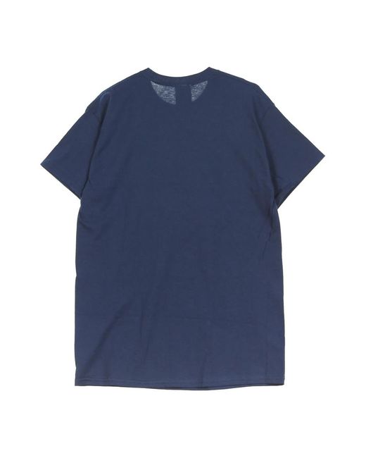Thrasher Tops ,Blauw ,Katoen Flame Tee/Geel T-Shirt in het Blue voor heren