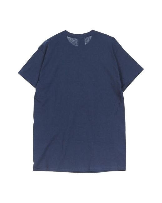 Thrasher Tops ,Blauw ,Katoen Flame Tee/Geel T-Shirt in het Blue voor heren