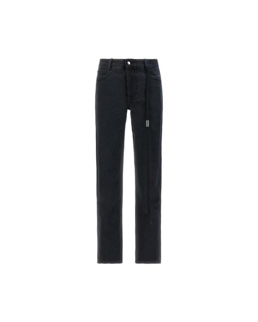 Ann Demeulemeester Black Straight Fit Jeans for men