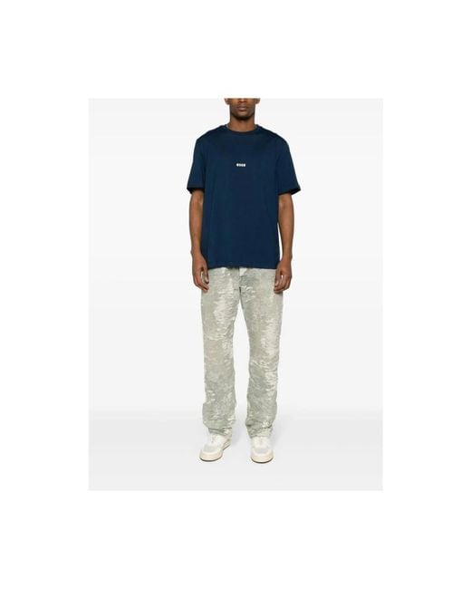 MSGM Blue T-Shirts for men