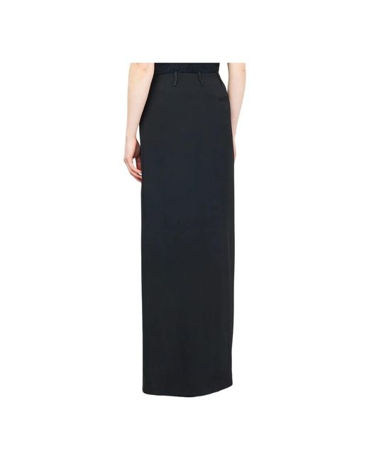 Semicouture Black Maxi Skirts