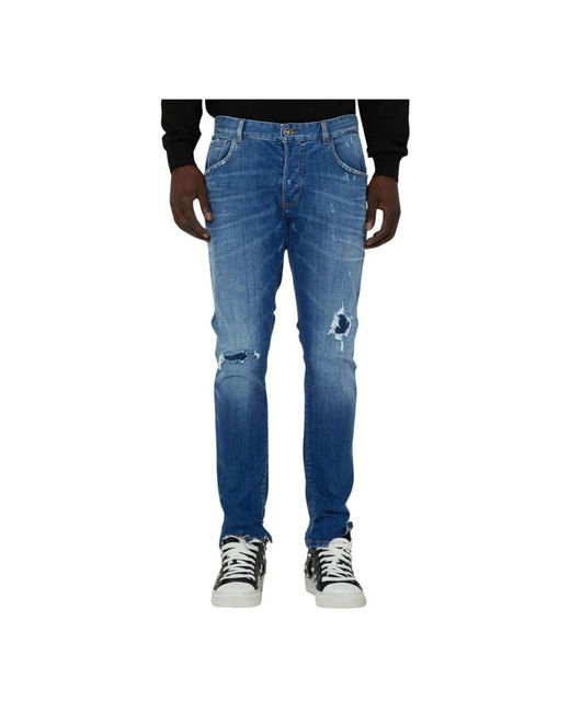John Richmond Slim-fit jeans in Blue für Herren
