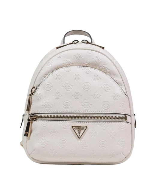Guess White Backpacks