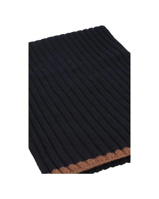 Moorer Black Winter Scarves for men