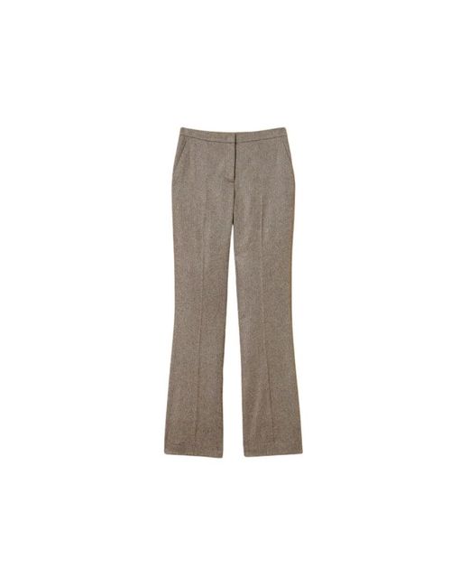 Twinset Gray Wide Trousers