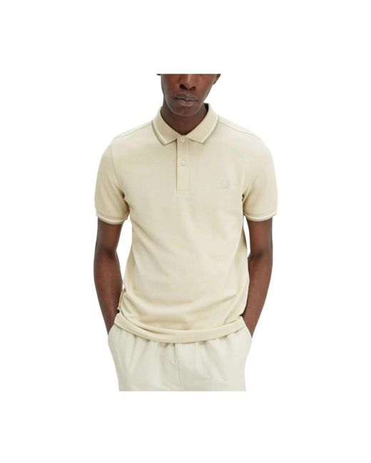 Fred Perry Polo Hemden in het Natural voor heren