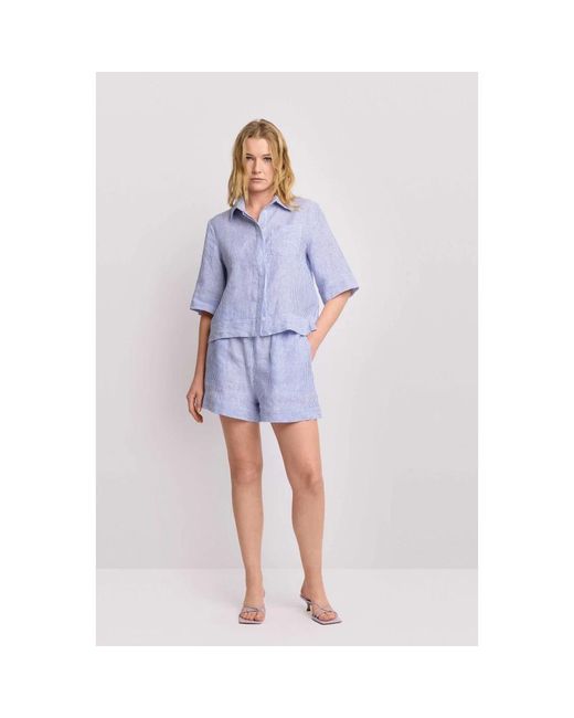 Kocca Overhemden ,Blauw ,Katoen Camicia in het Blue
