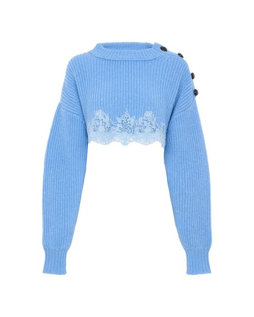 Chloé Blue Round-Neck Knitwear