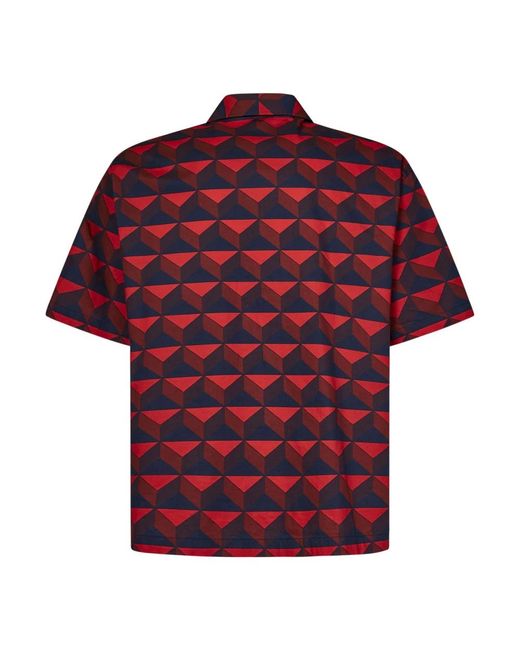 Lacoste Red Short Sleeve Shirts for men
