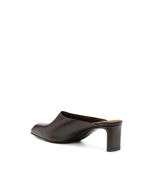 Khaite Brown Heeled Mules