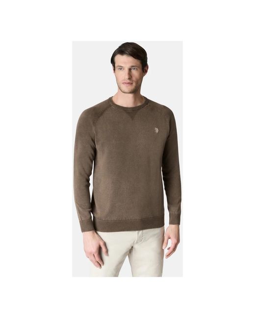 U.S. POLO ASSN. Lin Pullover in het Brown voor heren