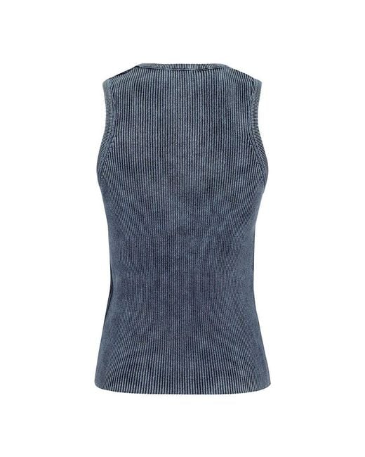 Sleeveless Tops DIESEL de color Blue