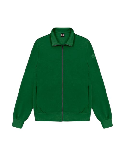 Colmar Hoodies & Sweatvesten ,Groen ,Katoen Zip-Through Sweatshirt in het Green voor heren