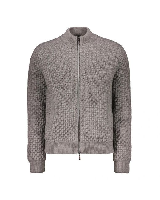 Moorer Gray Cardigans for men