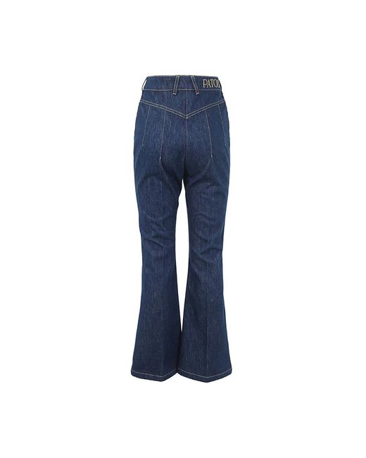 Patou Jeans ,Blauw ,Denim Flared Jeans in het Blue