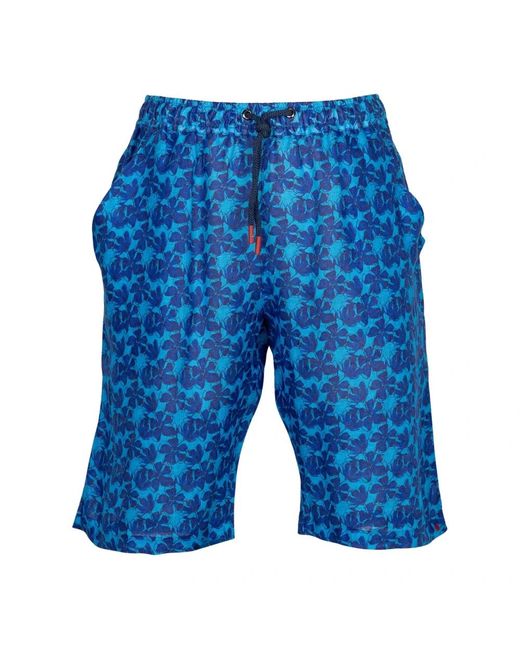 Kiton Blue Casual Shorts for men