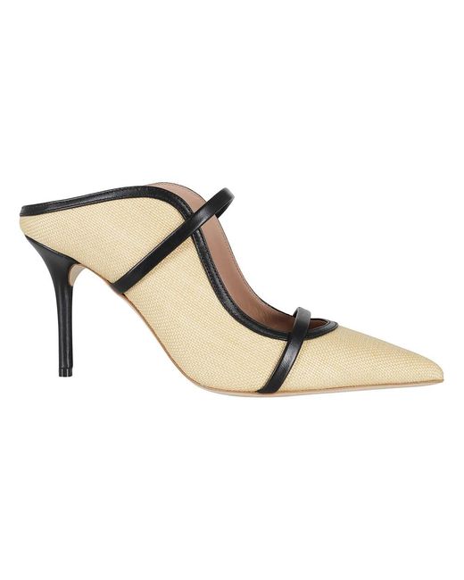Malone Souliers Metallic Heeled Mules