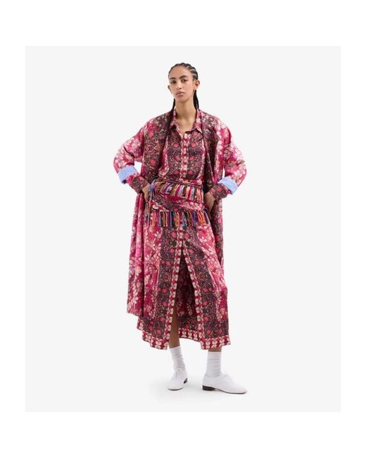 Pierre Louis Mascia Red Midi Dresses