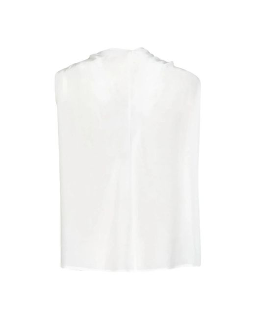 P.A.R.O.S.H. Silk Top in het White