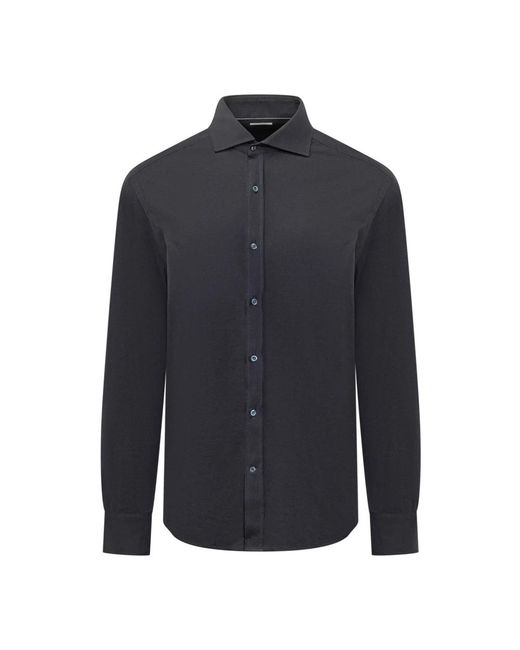 Brunello Cucinelli Blue Casual Shirts for men