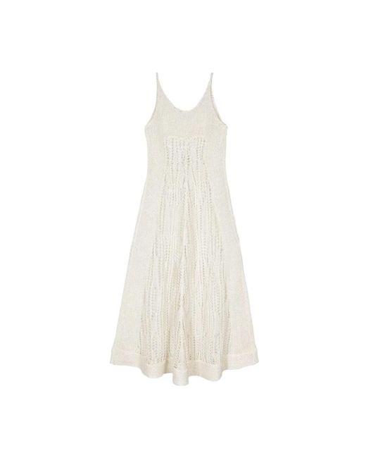 Cult Gaia White Knitted Dresses