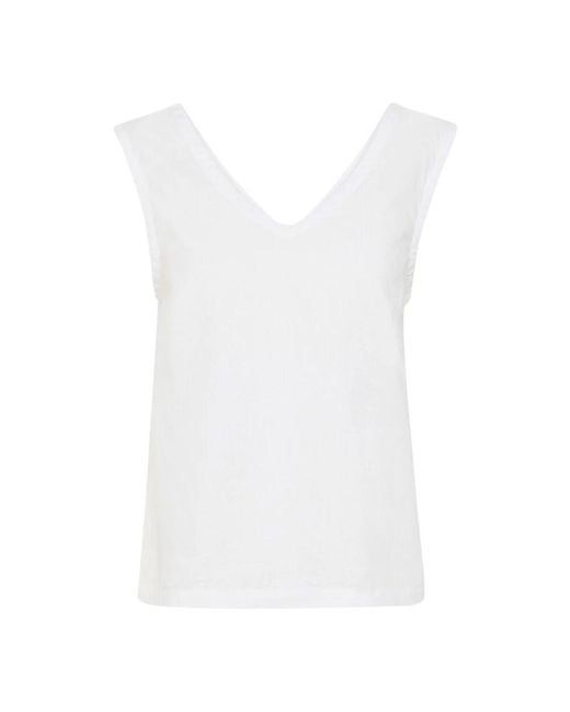 Part Two White Lockerer Schnitt Bright Bluse