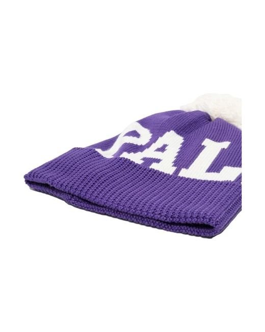 Palm Angels Purple Beanies