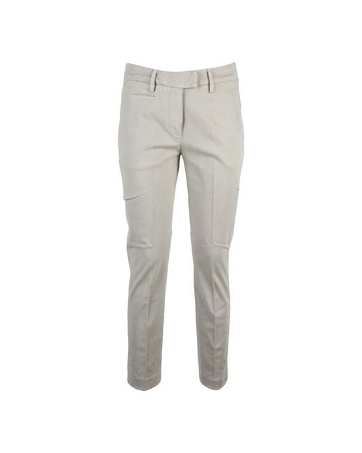 Dondup Gray Slim-Fit Trousers